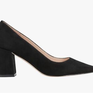 Marc Fisher Black Suede Block Heels